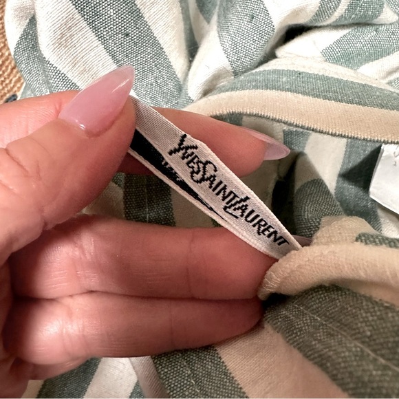 Archival Vintage YSL Nautical Striped Pencil Skirt - Picture 6 of 9